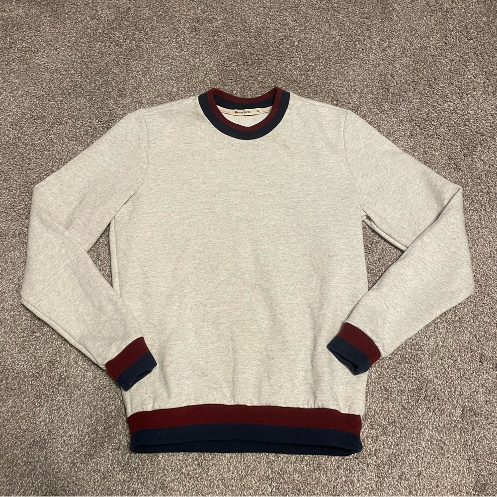 Women’s Marine Layer Ringer Crewneck Sweatshirt Size XS
